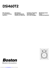 Boston Acoustics DSi460T2 Installation Instructions Manual