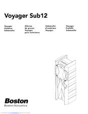 Boston Acoustics Voyager Sub12 User Manual
