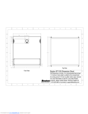 Boston Acoustics BT1100 Dimension Sheet