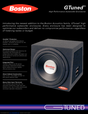Boston Acoustics GTuned G510RS Specifications