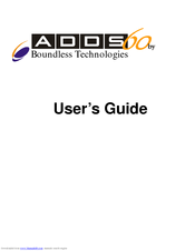 Boundless ADDS 60 User Manual