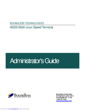 Boundless ADDS 5600 Administrator's Manual