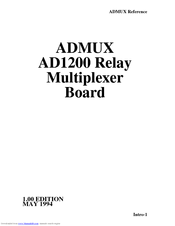Brainboxes Admux AD1200 User Manual