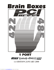 Brainboxes 1 Port PCI Velocity RS422 User Manual
