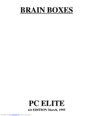 Brainboxes PC ELITE User Manual