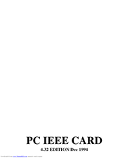Brainboxes PC IEEE CARD User Manual