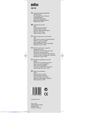 Braun AW 55 User Manual