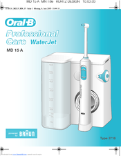 Braun Oral-B WaterJet MD 15 A User Manual