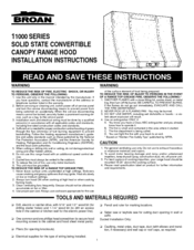 NuTone 113022 Installation Instructions Manual