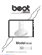 Broan Best IS102 Series User Manual