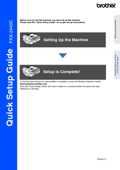 Brother IntelliFax-2440C Quick Setup Manual