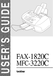 Brother FAX-1820C User Manual