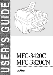 Brother MFC 3820CN - Color Inkjet - All-in-One User Manual
