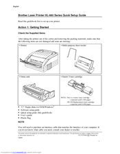 Brother HL-660PS Quick Setup Manual