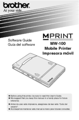 Brother MW-100 - m-PRINT B/W Direct Thermal Printer Software Manual