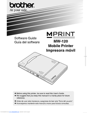 Brother MW120 - m-PRINT B/W Direct Thermal Printer Software Manual