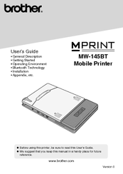 Brother P-touch MW-145BT User Manual