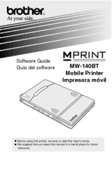 Brother MPrint MW-140BT Software Manual