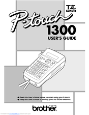 Brother 1300 User Manual