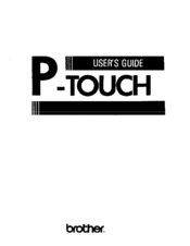 Brother P-touch PT-6 User Manual