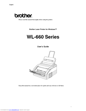 Brother WL-660 Series User Manual