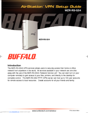 Buffalo AirStation WZR-RS-G54 Setup Manual