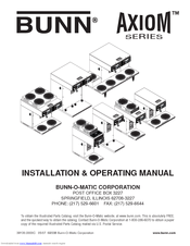 Bunn AXIOM DV-APS Manuals | ManualsLib