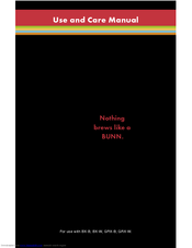 Bunn Grx B Manuals Manualslib