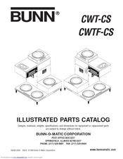 Bunn CWT-CS Illustrated Parts Catalog