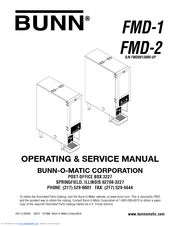 Bunn FMD-2 Operating & Service Manual