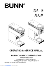 Bunn SL Operating & Service Manual