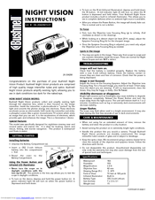 Bushnell Night Vision 26-2042W User Manual