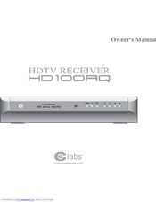 CE Labs HD100AQ Owner's Manual