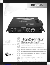 CE Labs HD300ZX Specifications