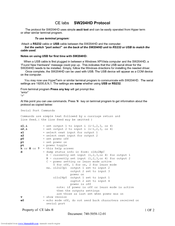 CE Labs SW204HD Protocol Manual