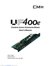 CME UF400e User Manual