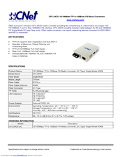 CNet CFC-24CS Specifications