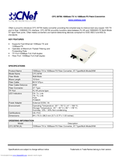 CNet CFC-30TM Specifications