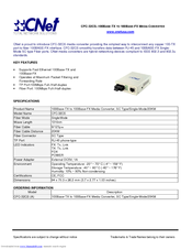 CNet CFC-32CS Specifications