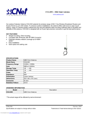 CNet COA-05O Specifications