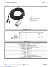 COP-USA CM26CM Specifications