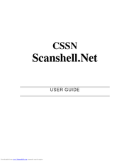 CSSN Scanshell.Net User Manual