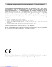 CTX VL510 Operating Instructions Manual