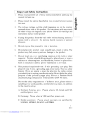CTX VL950SL User Manual