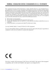 CTX X50P Operating Instructions Manual