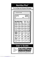 Calculated Industries NautiCalc Plus User Manual