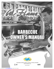 Cal Flame Chef C100B Owner's Manual