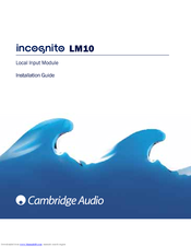 Cambridge Audio Incognito LM10 Installation Manual