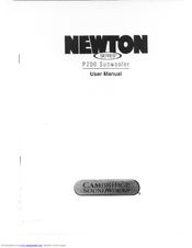 Cambridge Soundworks NEWTON P200 User Manual
