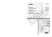 Canon DC320 - DC 320 Camcorder Instruction Manual